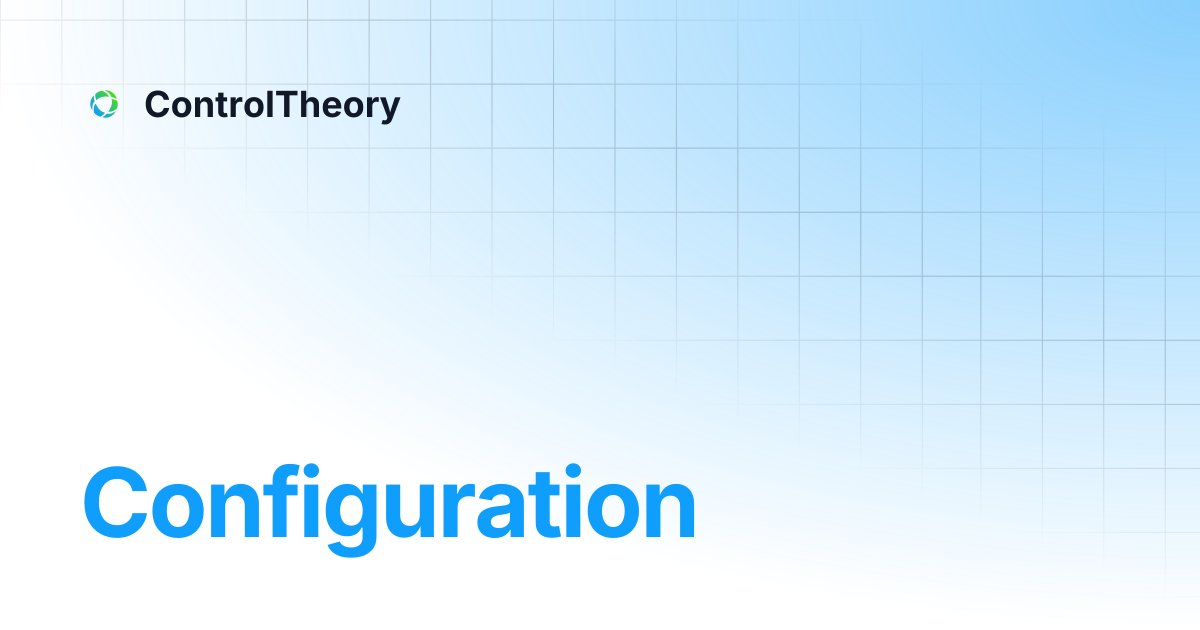 Configuration | ControlTheory